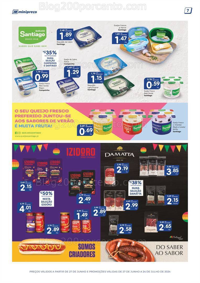Antevisão Folheto MINIPREÇO Grandes Marcas Promoções de 27 junho a 24 julho