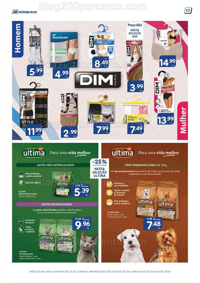Antevisão Folheto MINIPREÇO Grandes Marcas Promoções de 27 junho a 24 julho