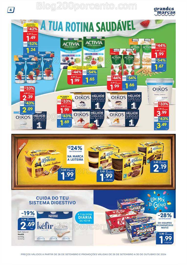 Antevisão Folheto MINIPREÇO Grandes Marcas Promoções de 26 setembro a 30 outubro