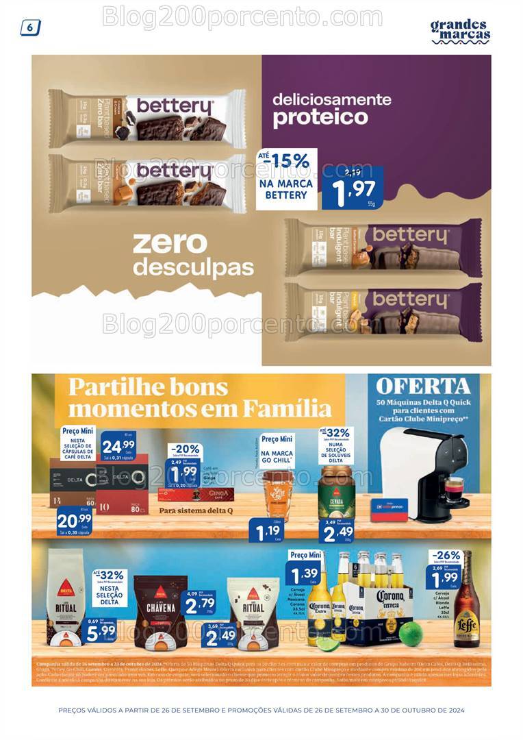 Antevisão Folheto MINIPREÇO Grandes Marcas Promoções de 26 setembro a 30 outubro
