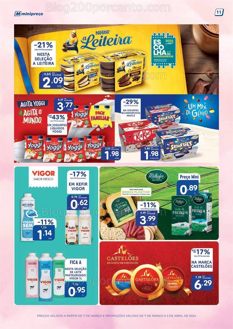 Antevisão Folheto MINIPREÇO Páscoa Promoções de 7 março a 3 abril