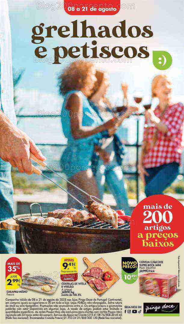 Antevisão Folheto PINGO DOCE Verão Promoções de 8 a 21 agosto