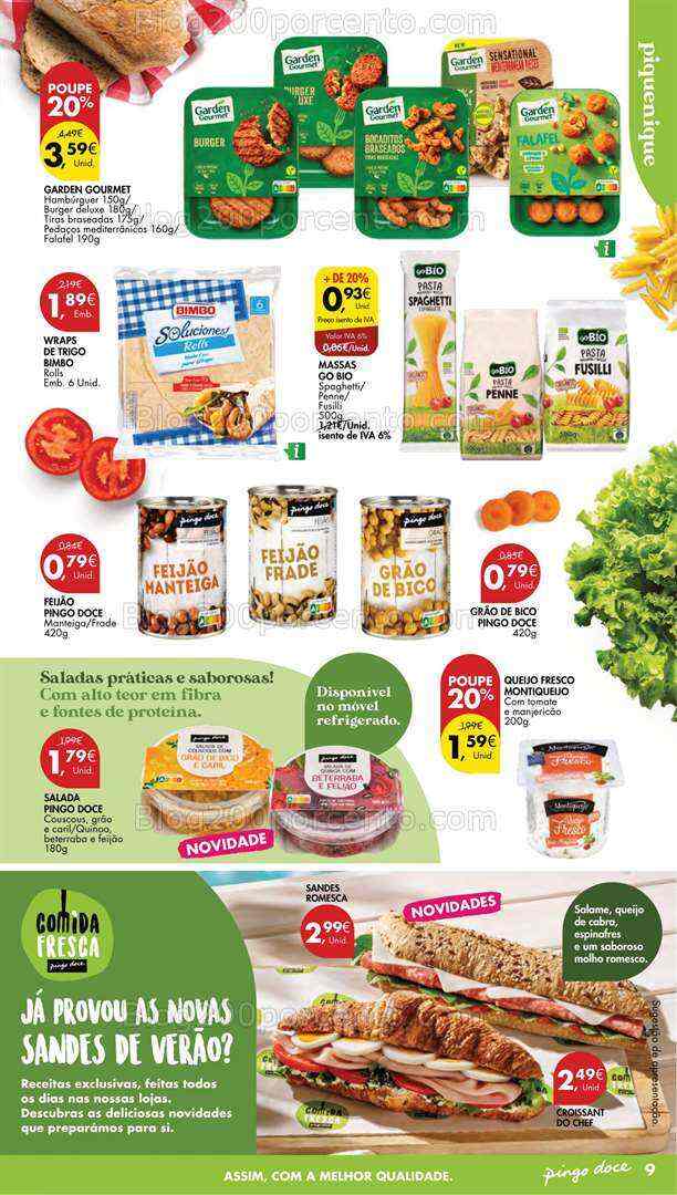 Antevisão Folheto PINGO DOCE Verão Promoções de 8 a 21 agosto