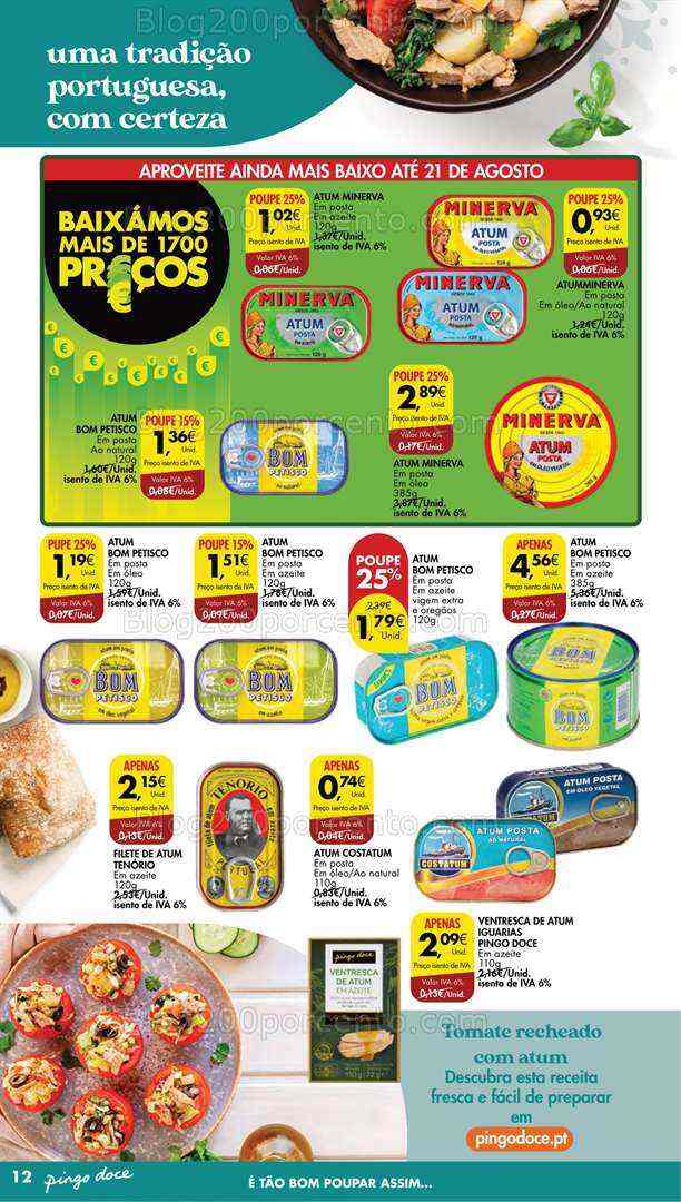 Antevisão Folheto PINGO DOCE Verão Promoções de 8 a 21 agosto