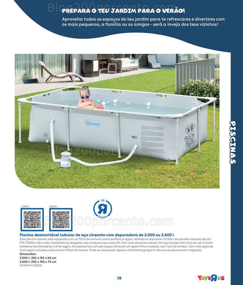Antevisão Folheto TOYSRUS Guia Piscinas Promoções de 6 maio a 31 julho