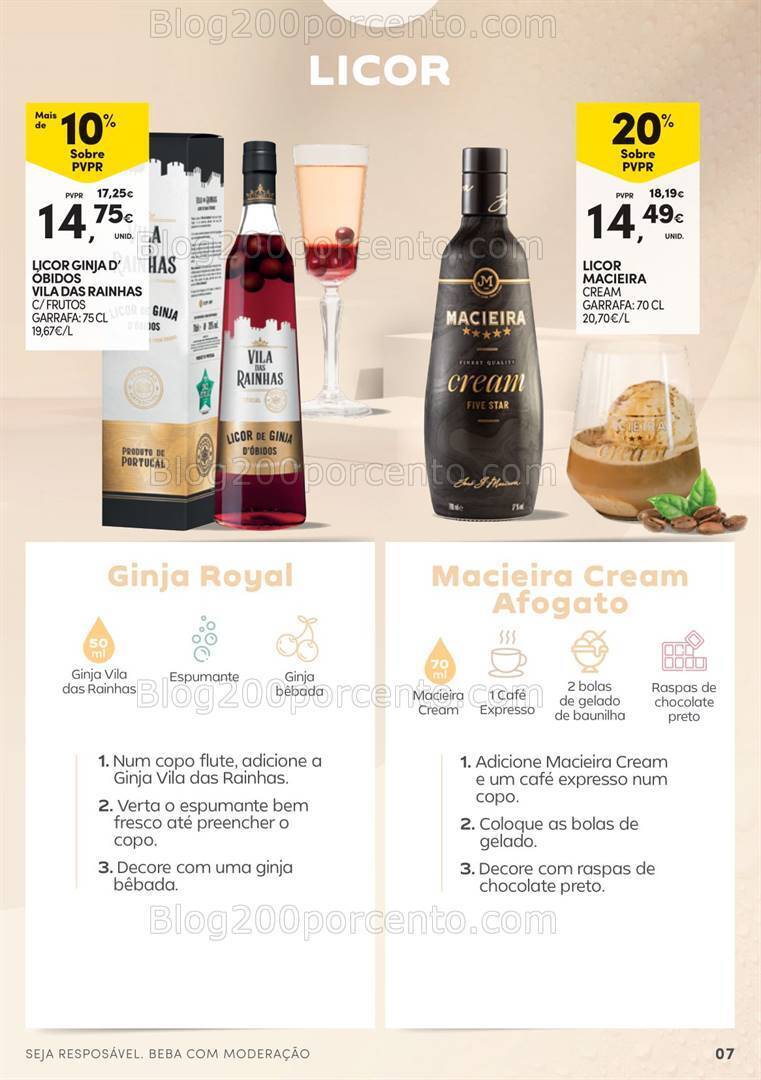 Antevisão Folheto CONTINENTE Guia de Cocktails - 16 julho a 11 agosto