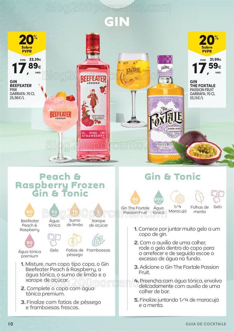 Antevisão Folheto CONTINENTE Guia de Cocktails - 16 julho a 11 agosto