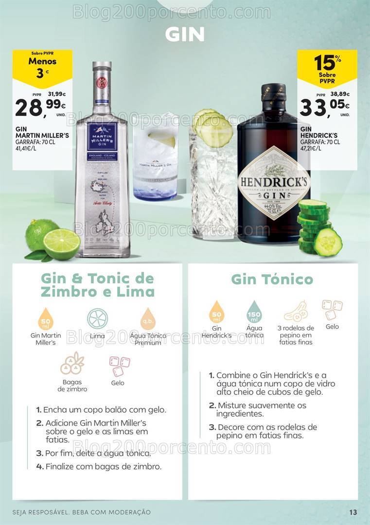 Antevisão Folheto CONTINENTE Guia de Cocktails - 16 julho a 11 agosto