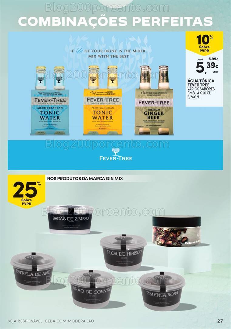 Antevisão Folheto CONTINENTE Guia de Cocktails - 16 julho a 11 agosto