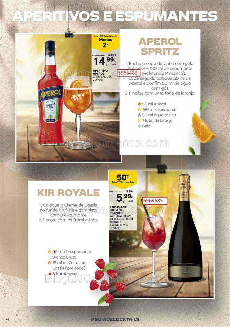 Antevisão Folheto CONTINENTE Cocktails de 18 julho a 13 agosto