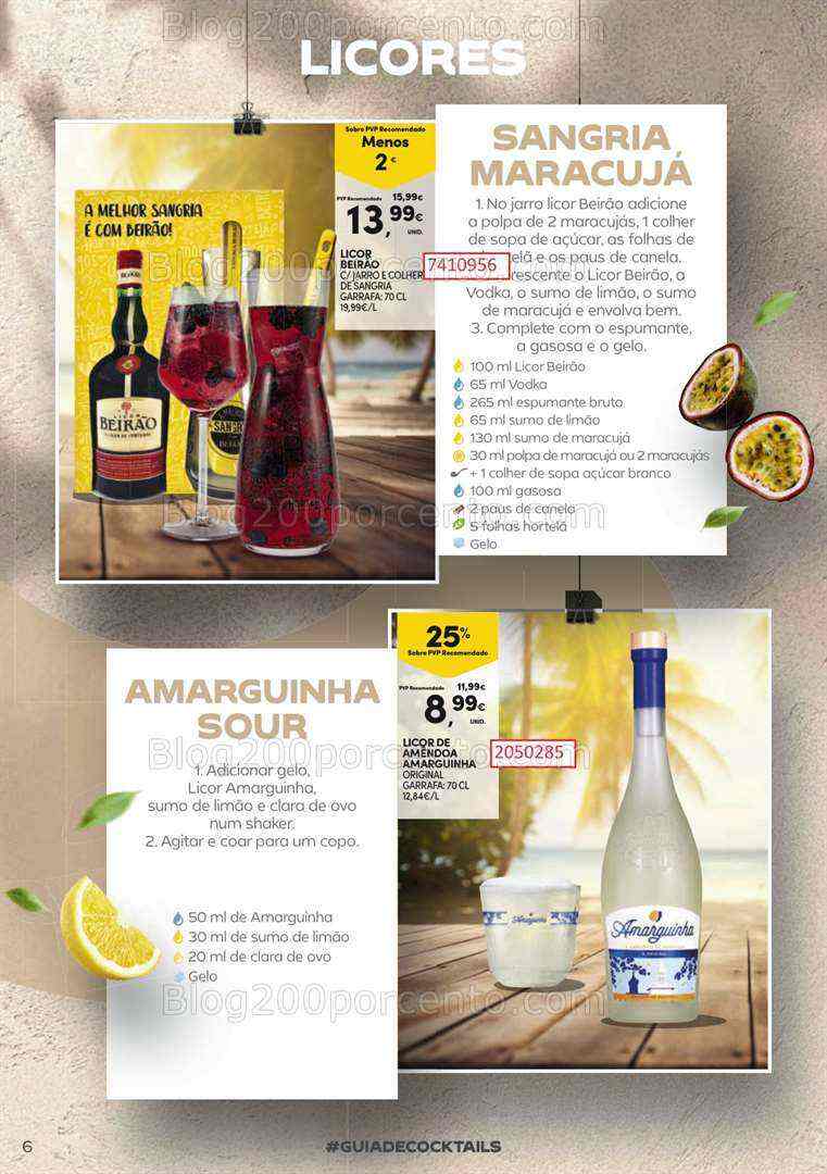 Antevisão Folheto CONTINENTE Cocktails de 18 julho a 13 agosto