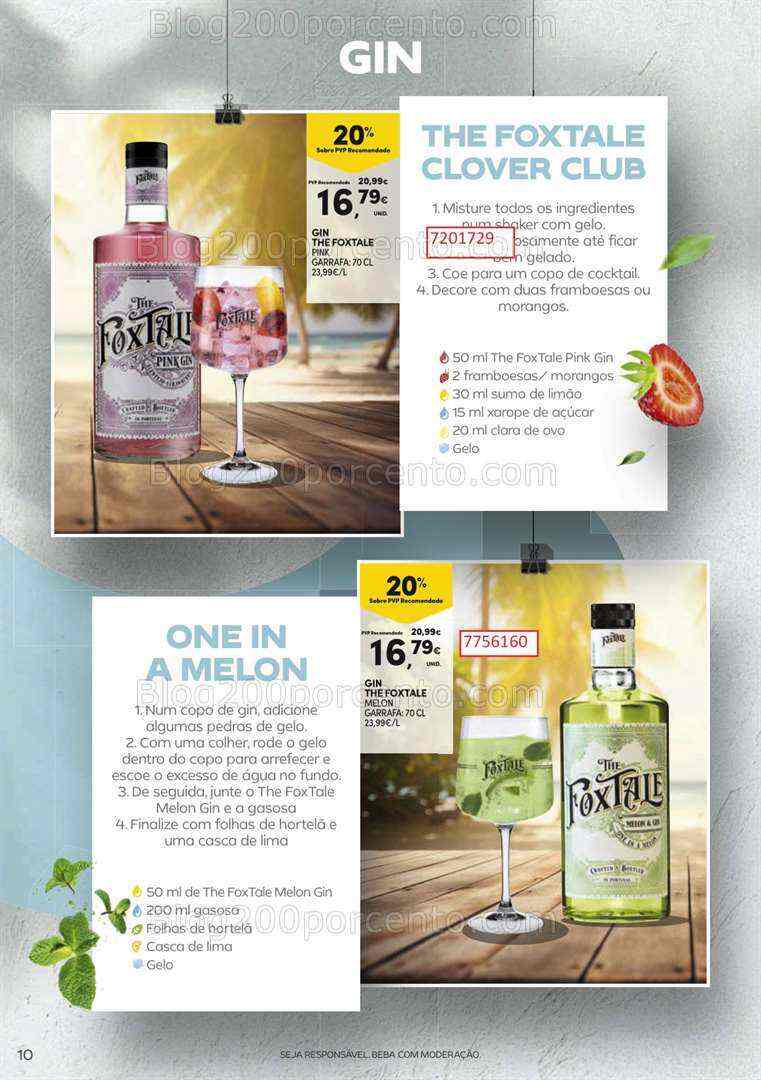 Antevisão Folheto CONTINENTE Cocktails de 18 julho a 13 agosto