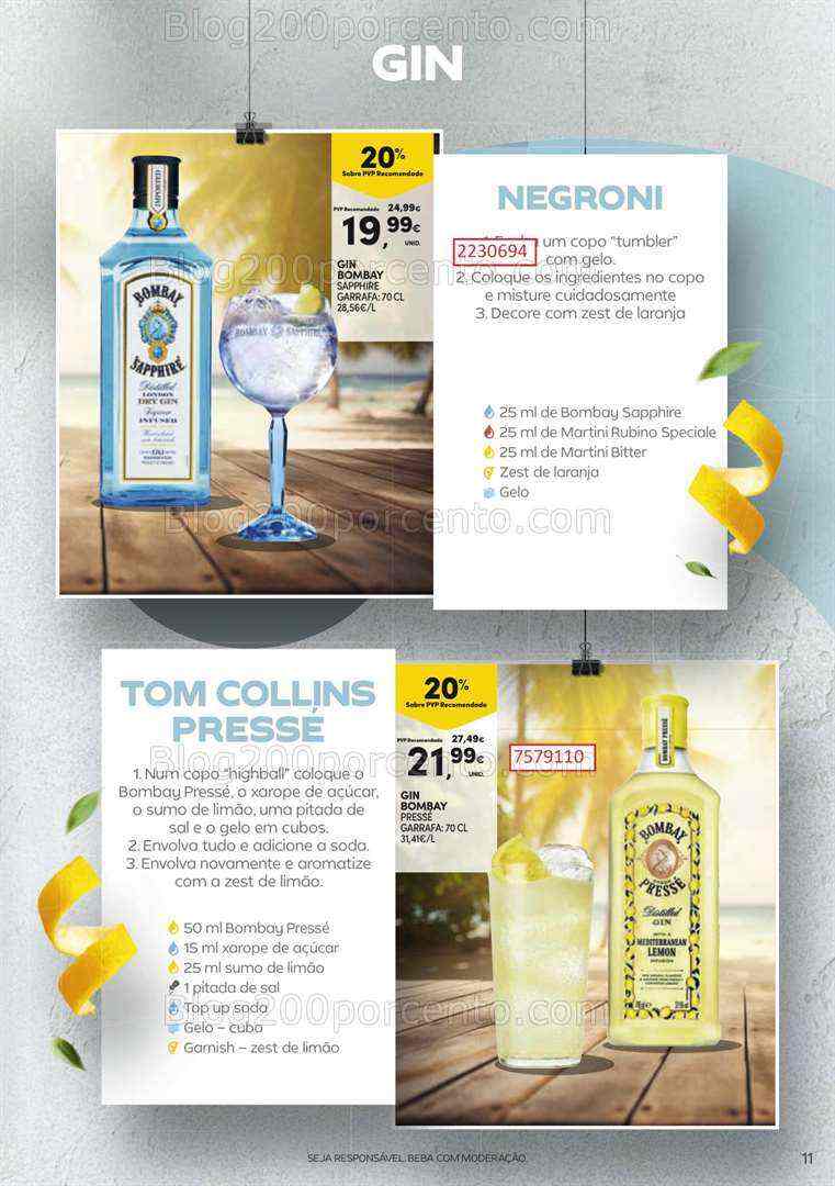 Antevisão Folheto CONTINENTE Cocktails de 18 julho a 13 agosto