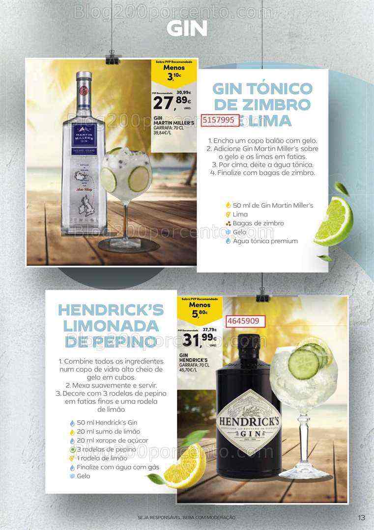 Antevisão Folheto CONTINENTE Cocktails de 18 julho a 13 agosto