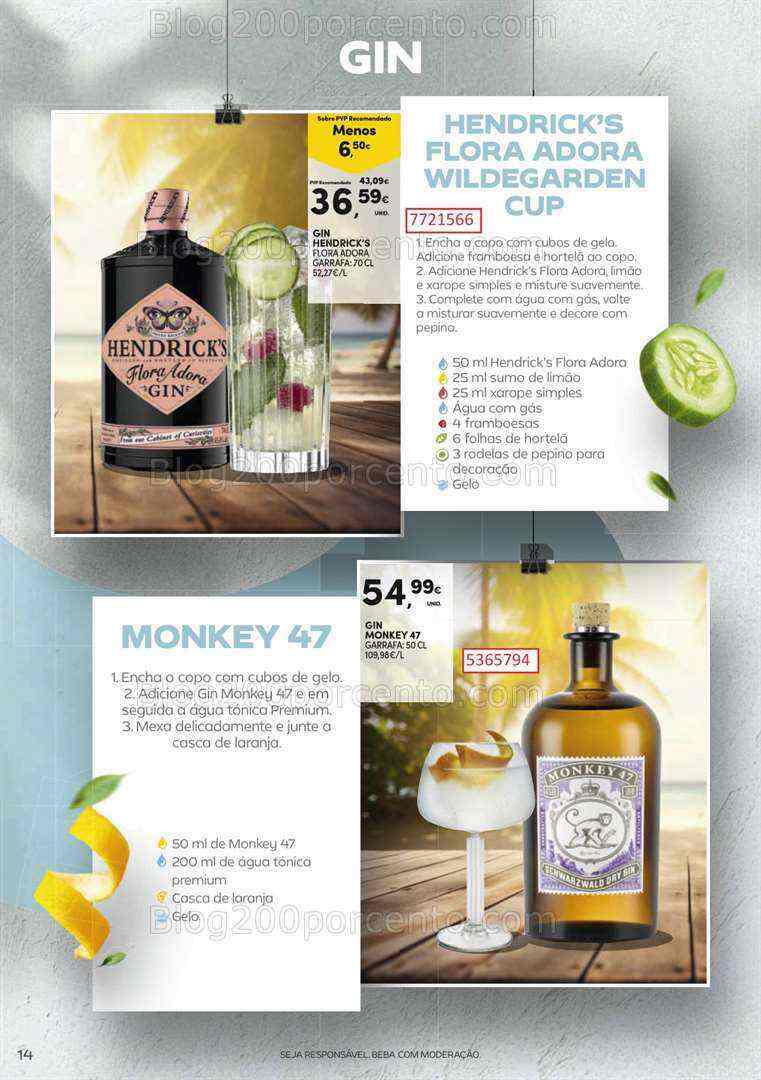 Antevisão Folheto CONTINENTE Cocktails de 18 julho a 13 agosto