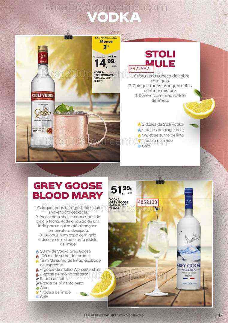 Antevisão Folheto CONTINENTE Cocktails de 18 julho a 13 agosto