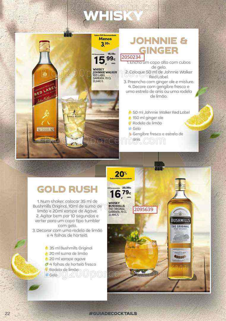 Antevisão Folheto CONTINENTE Cocktails de 18 julho a 13 agosto