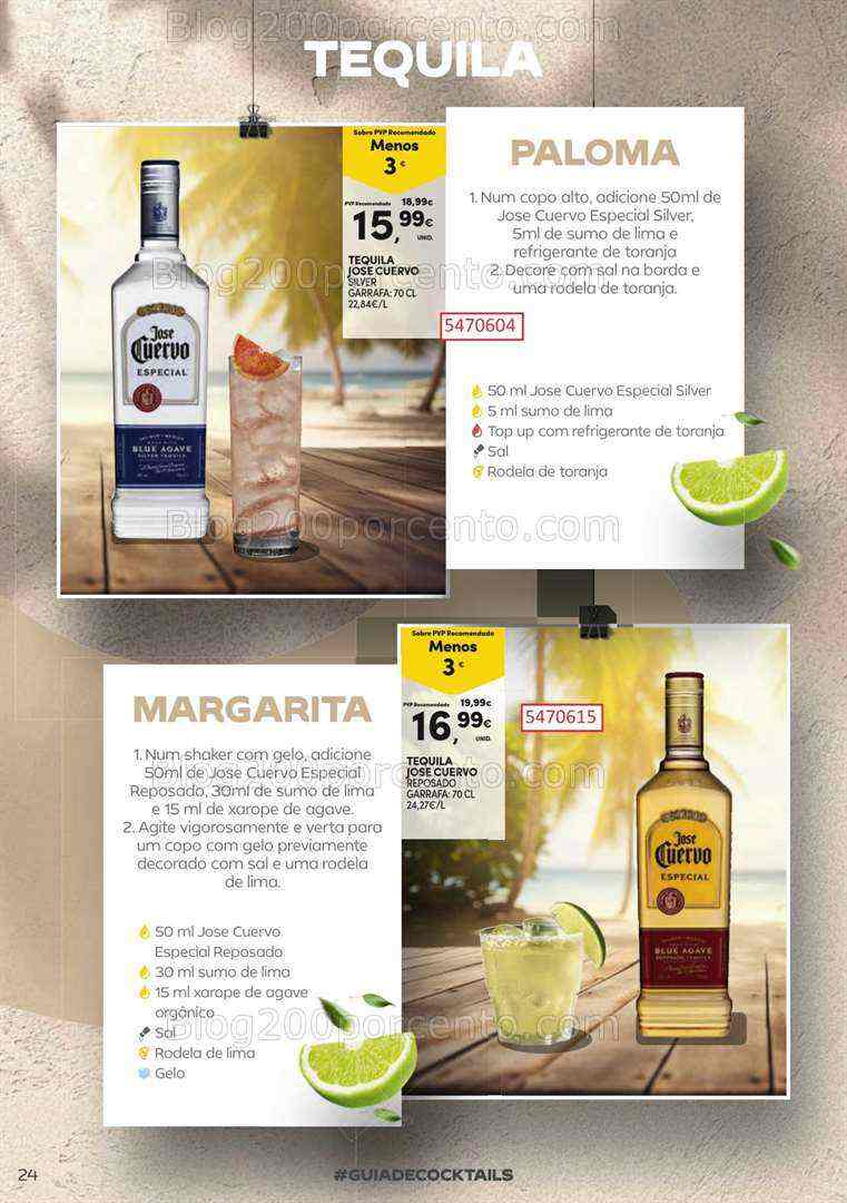 Antevisão Folheto CONTINENTE Cocktails de 18 julho a 13 agosto