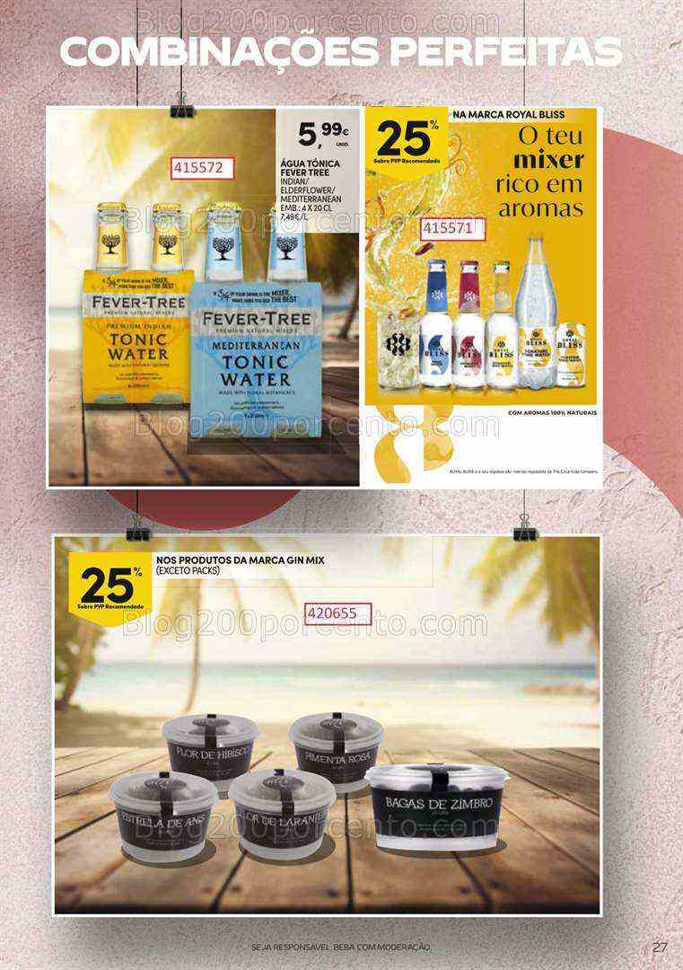 Antevisão Folheto CONTINENTE Cocktails de 18 julho a 13 agosto