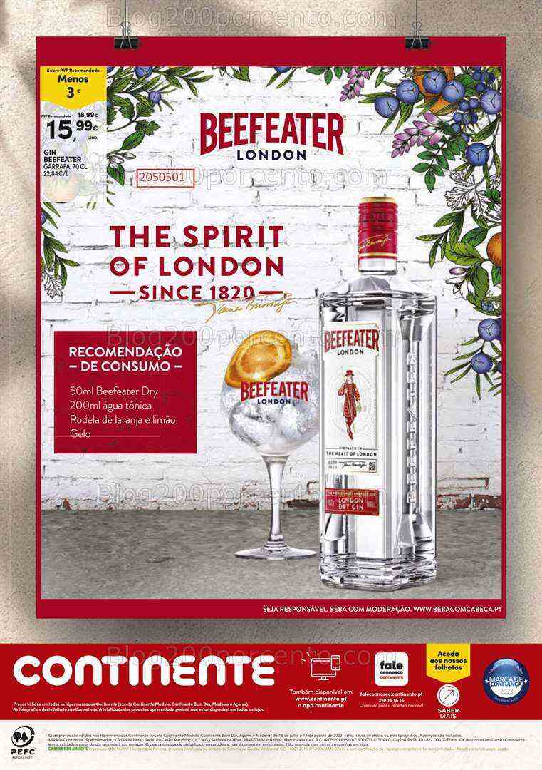 Antevisão Folheto CONTINENTE Cocktails de 18 julho a 13 agosto