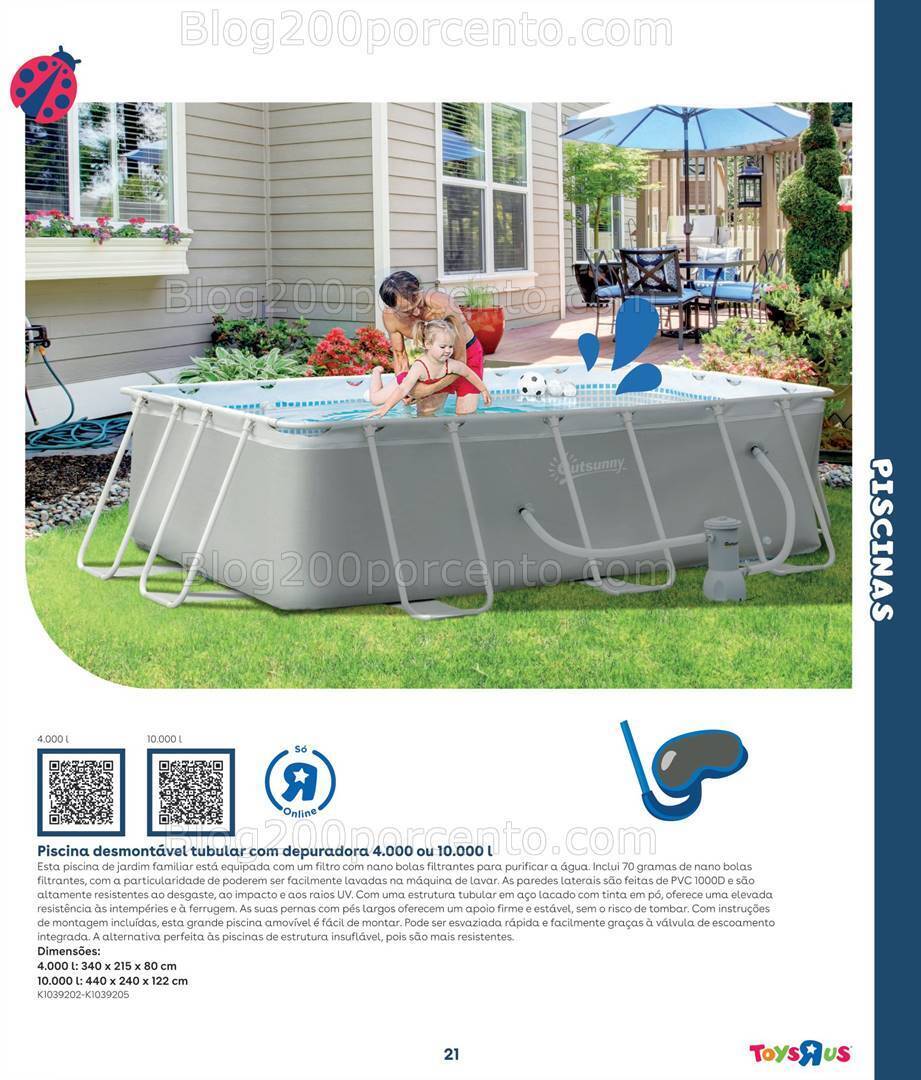 Antevisão Folheto TOYSRUS Guia Piscinas Promoções de 6 maio a 31 julho