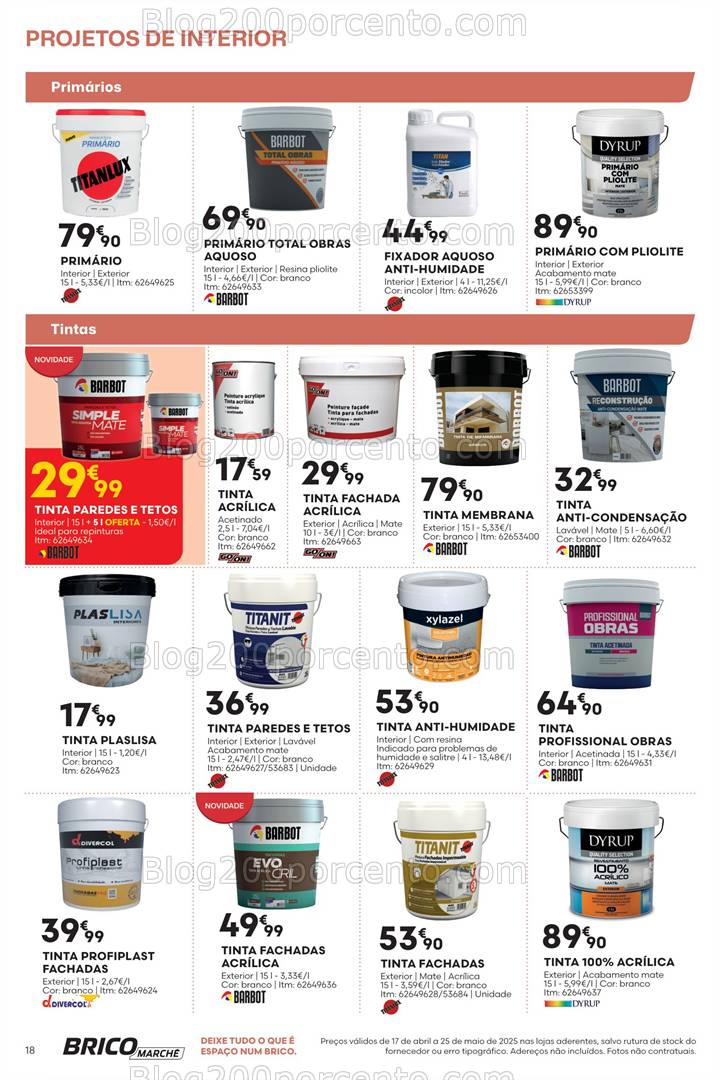 Antevisão Folheto BRICOMARCHÉ Promoções de 17 abril a 25 maio