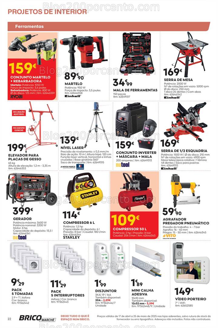 Antevisão Folheto BRICOMARCHÉ Promoções de 17 abril a 25 maio