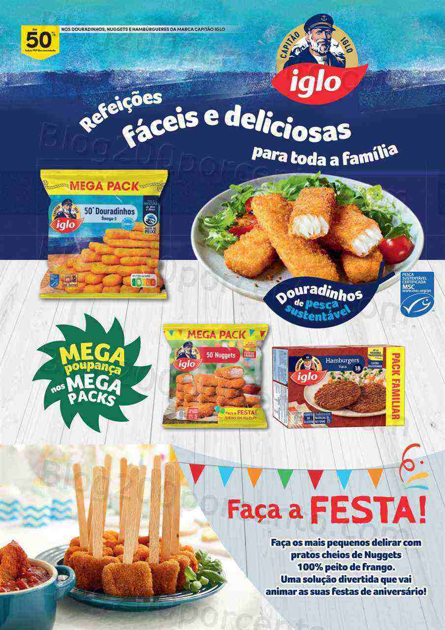 Antevisão Folheto CONTINENTE Iglo Promoções de 28 março a 3 abril