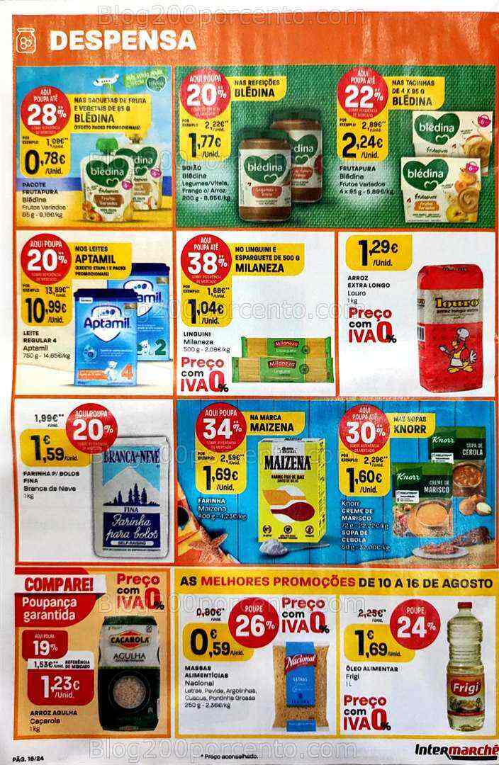 Antevisão Folheto INTERMARCHÉ Promoções de 10 a 16 agosto