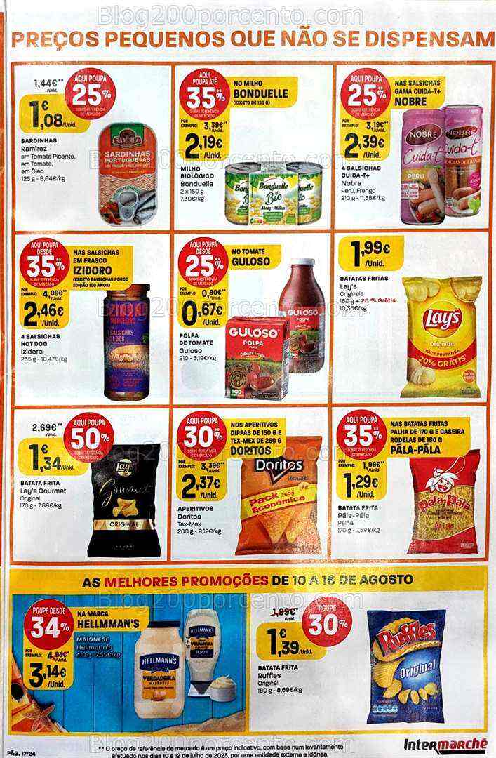 Antevisão Folheto INTERMARCHÉ Promoções de 10 a 16 agosto