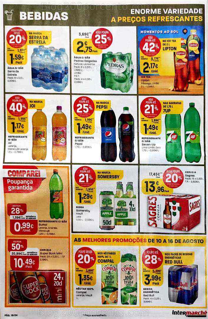 Antevisão Folheto INTERMARCHÉ Promoções de 10 a 16 agosto