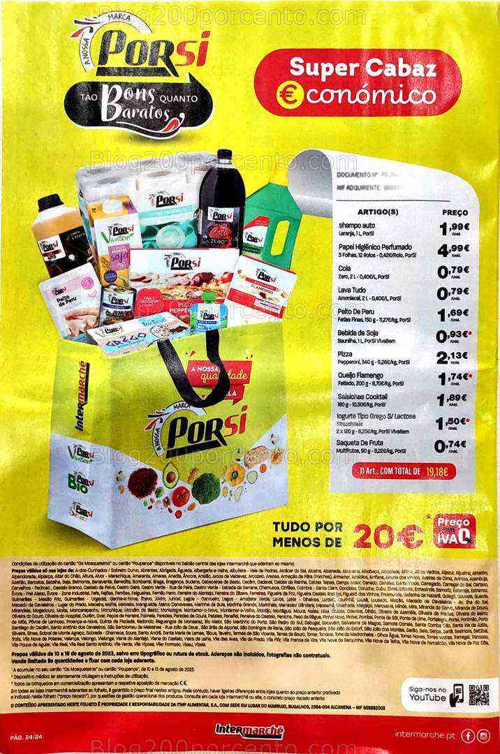 Antevisão Folheto INTERMARCHÉ Promoções de 10 a 16 agosto