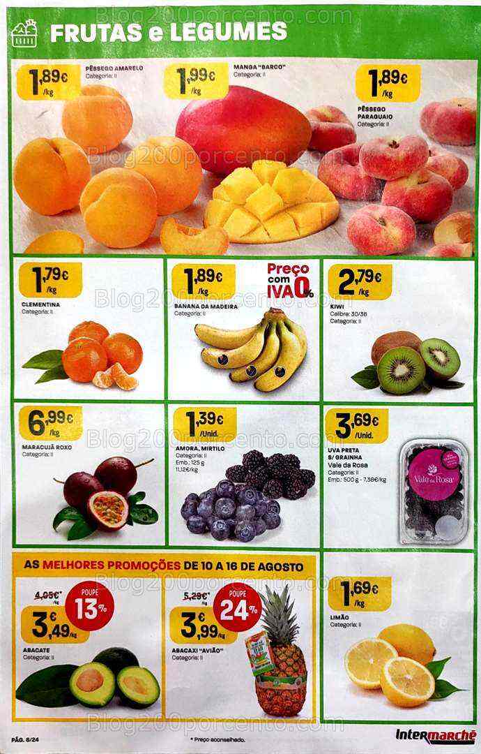 Antevisão Folheto INTERMARCHÉ Promoções de 10 a 16 agosto
