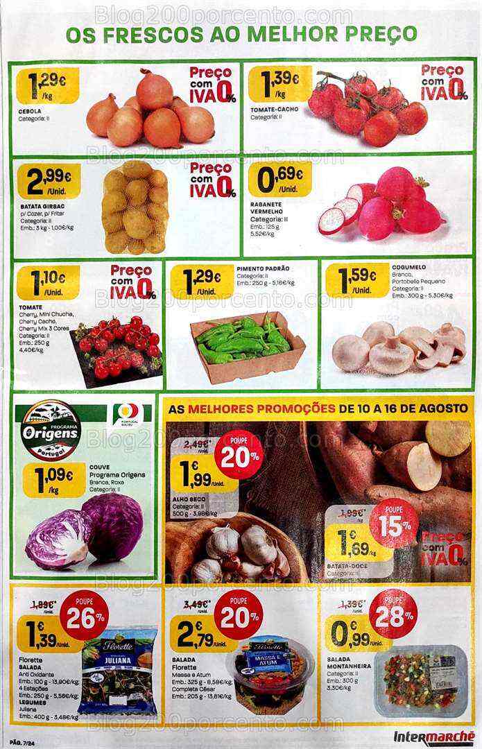 Antevisão Folheto INTERMARCHÉ Promoções de 10 a 16 agosto