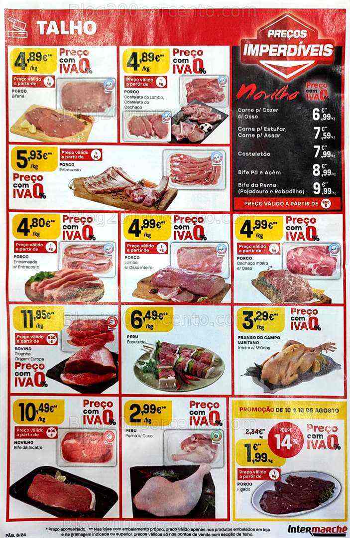 Antevisão Folheto INTERMARCHÉ Promoções de 10 a 16 agosto