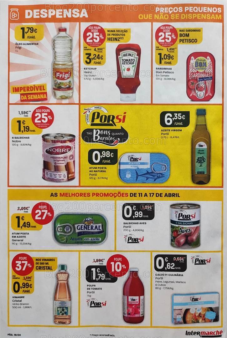 Antevisão Folheto INTERMARCHÉ Promoções de 11 a 17 abril