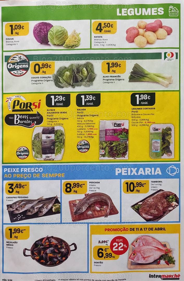 Antevisão Folheto INTERMARCHÉ Promoções de 11 a 17 abril
