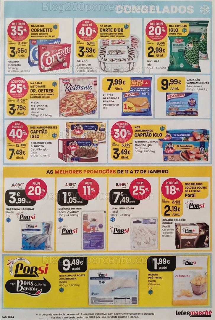 Antevisão Folheto INTERMARCHÉ Promoções de 11 a 17 janeiro