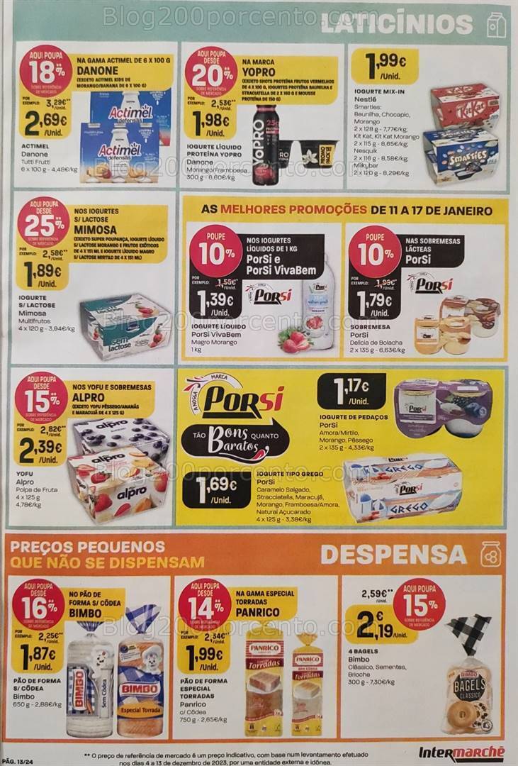 Antevisão Folheto INTERMARCHÉ Promoções de 11 a 17 janeiro