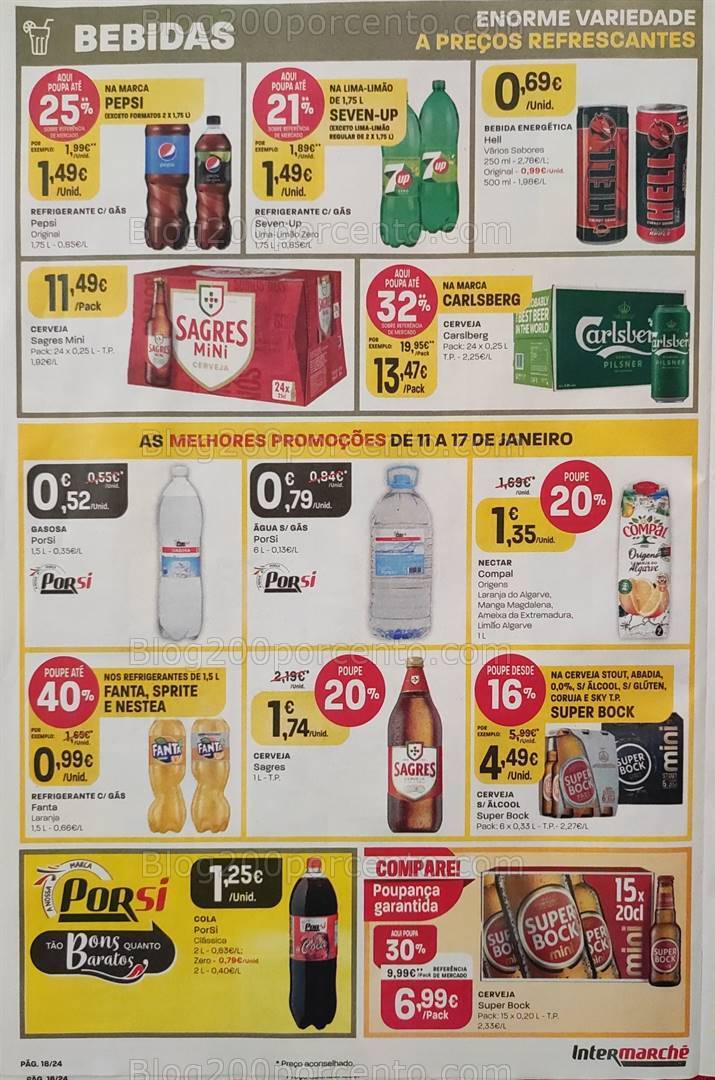 Antevisão Folheto INTERMARCHÉ Promoções de 11 a 17 janeiro