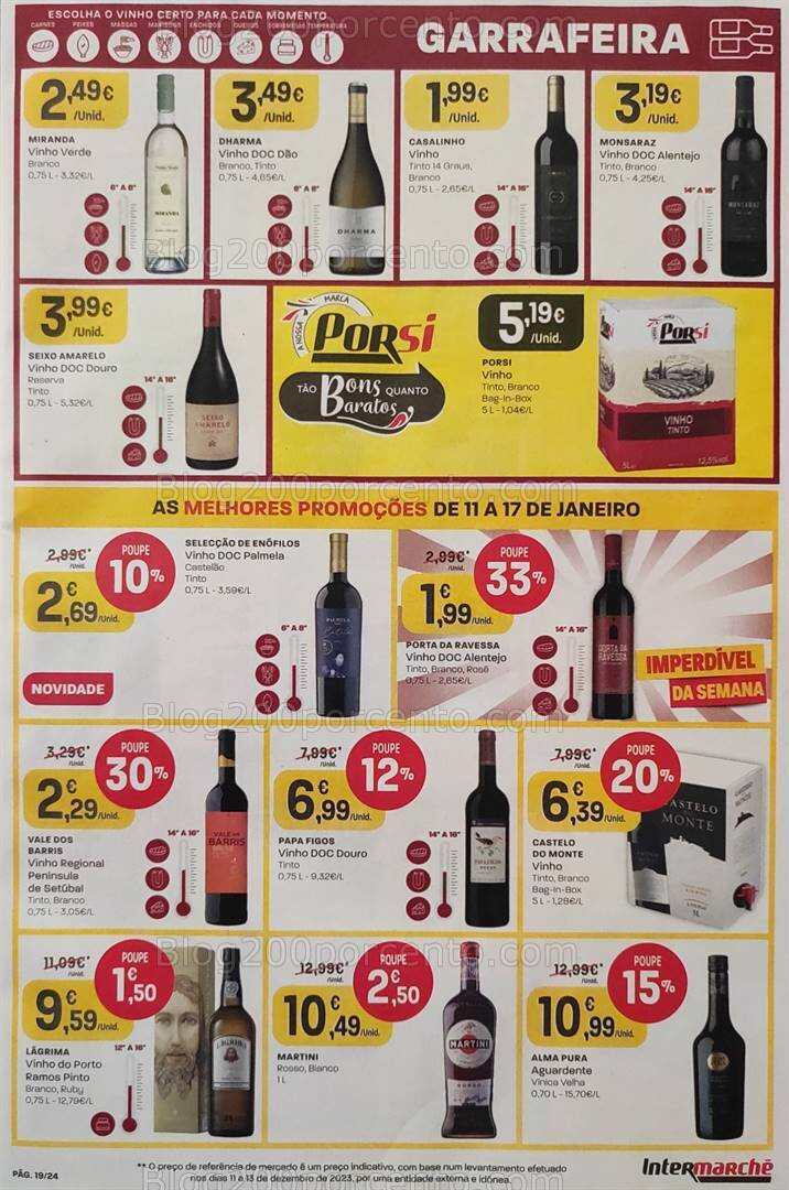 Antevisão Folheto INTERMARCHÉ Promoções de 11 a 17 janeiro