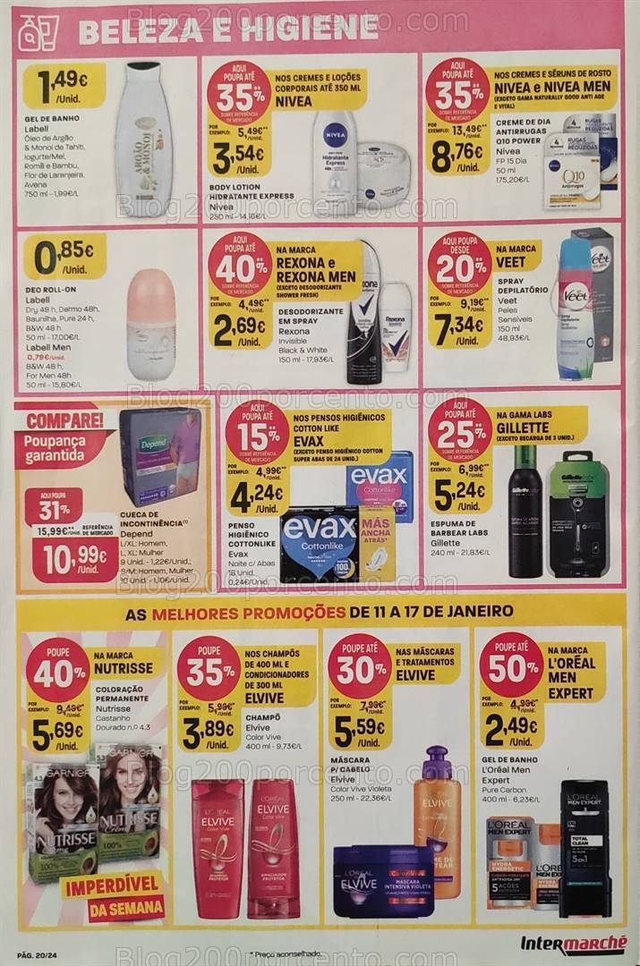 Antevisão Folheto INTERMARCHÉ Promoções de 11 a 17 janeiro