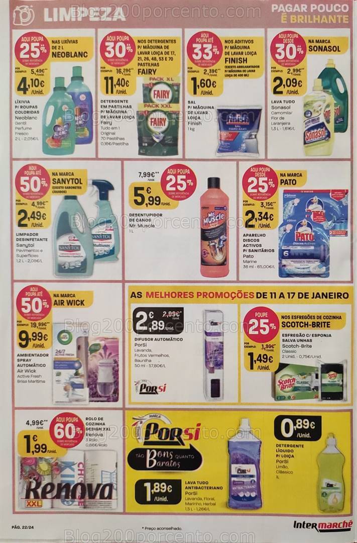 Antevisão Folheto INTERMARCHÉ Promoções de 11 a 17 janeiro