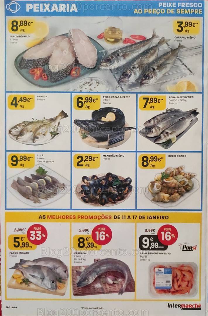 Antevisão Folheto INTERMARCHÉ Promoções de 11 a 17 janeiro