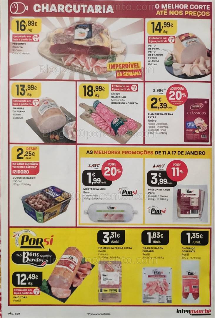 Antevisão Folheto INTERMARCHÉ Promoções de 11 a 17 janeiro