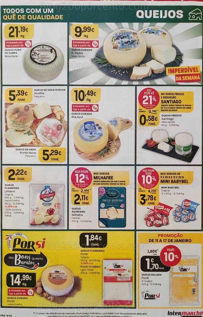 Antevisão Folheto INTERMARCHÉ Promoções de 11 a 17 janeiro