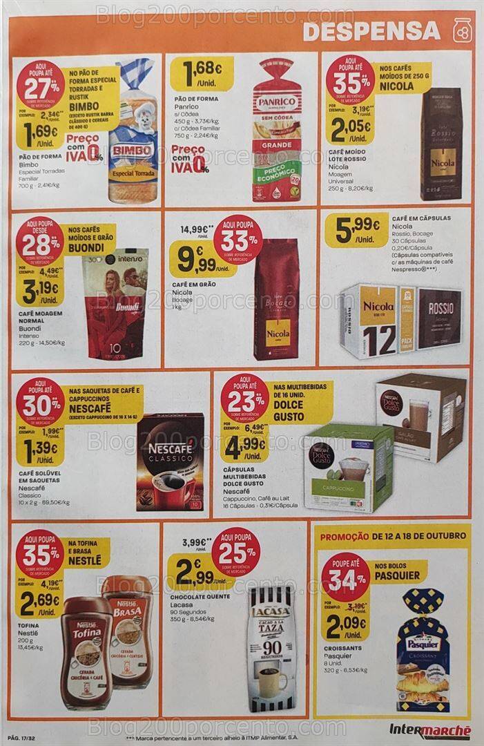 Antevisão Folheto INTERMARCHÉ Promoções de 12 a 18 outubro