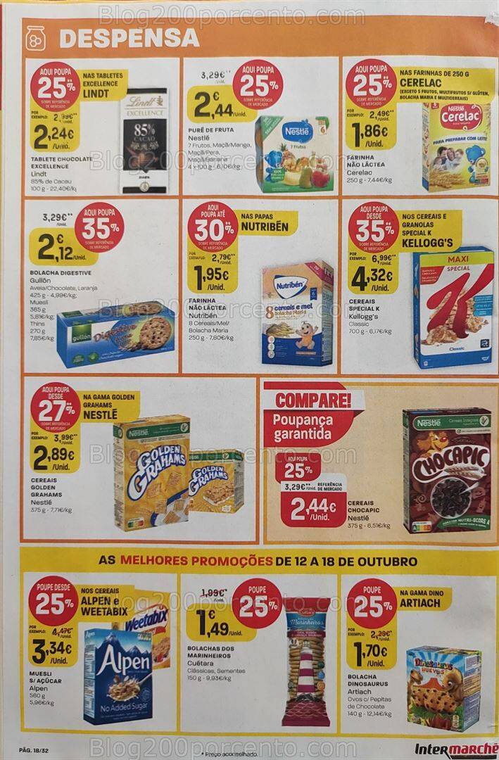 Antevisão Folheto INTERMARCHÉ Promoções de 12 a 18 outubro
