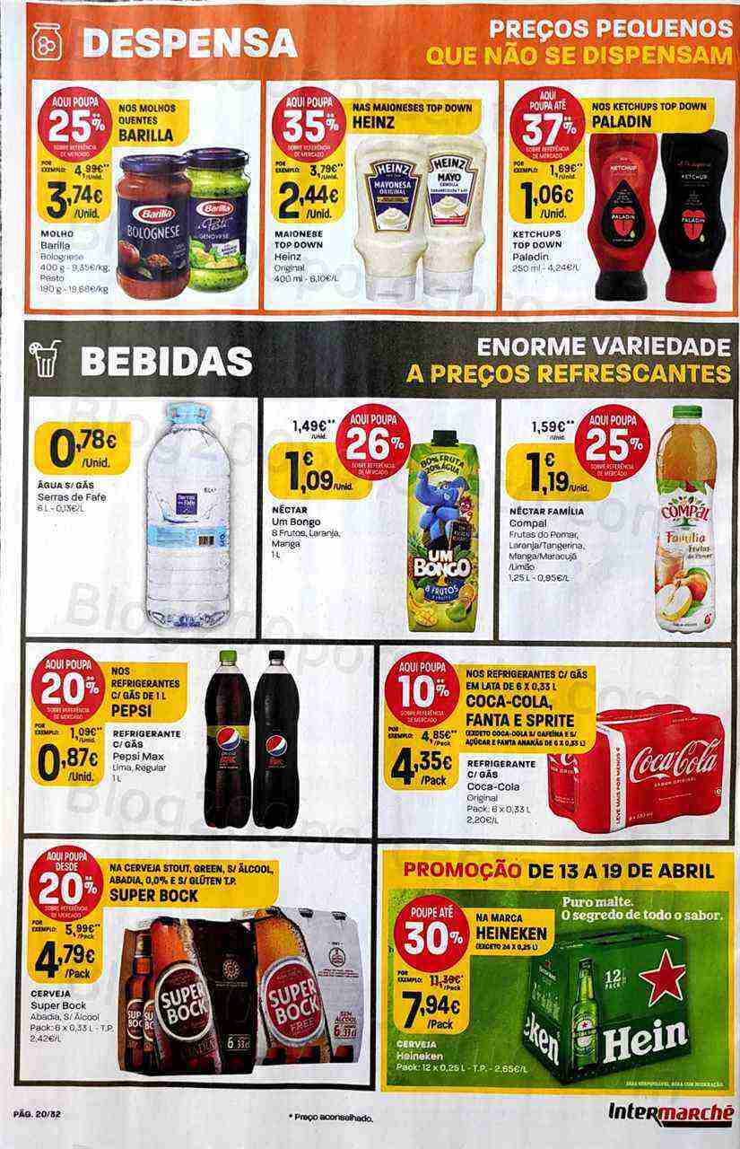 Antevisão Folheto INTERMARCHÉ Promoções de 13 a 19 abril
