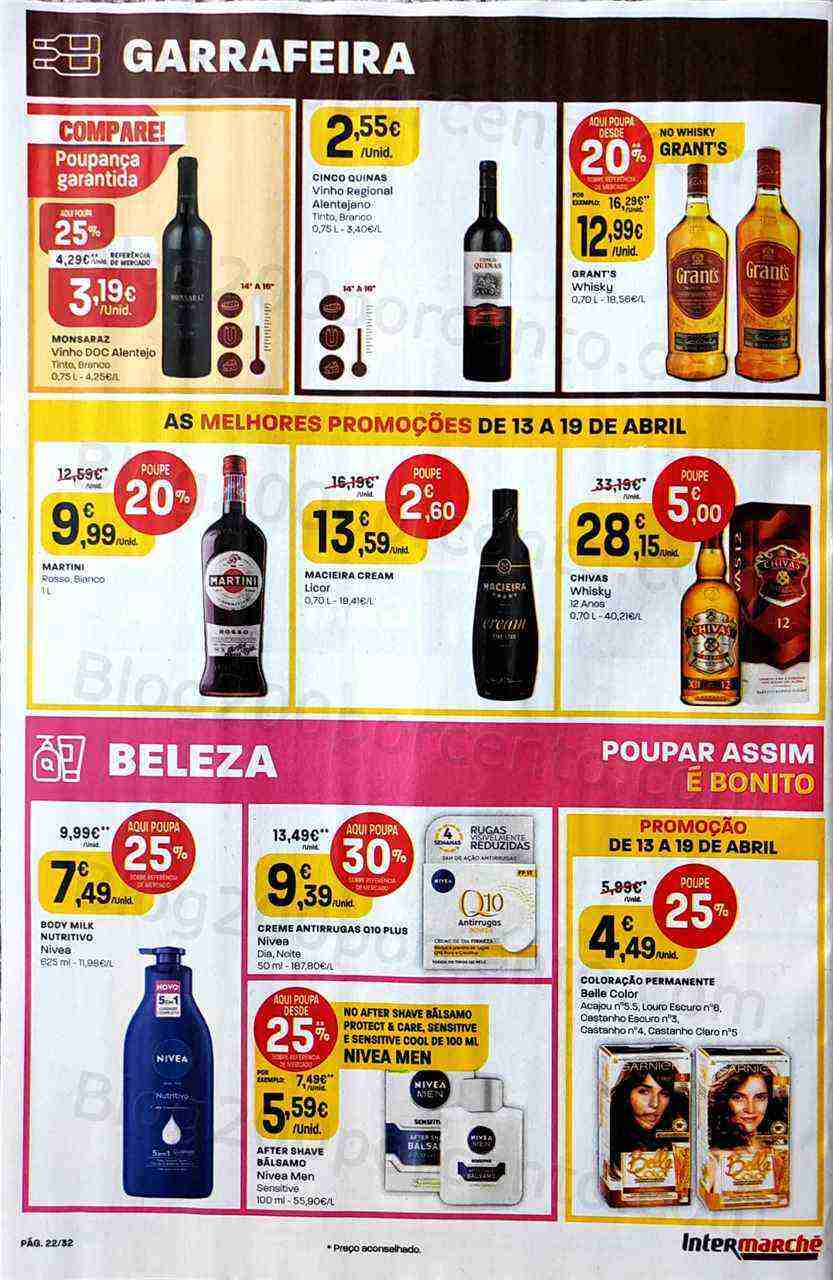 Antevisão Folheto INTERMARCHÉ Promoções de 13 a 19 abril